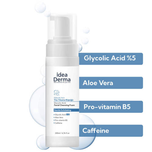 İdea Derma Glikolik Asit Yüz Yıkama Köpüğü 200 ml - 3