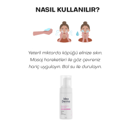İdea Derma Hassas Cilt Yüz Temizleme Köpüğü 100 ml - 5