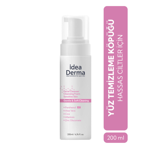 İdea Derma Hassas Cilt Yüz Temizleme Köpüğü 200 ml - 4