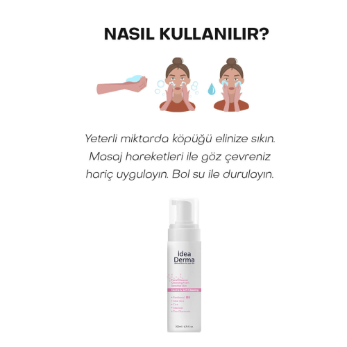 İdea Derma Hassas Cilt Yüz Temizleme Köpüğü 200 ml - 7