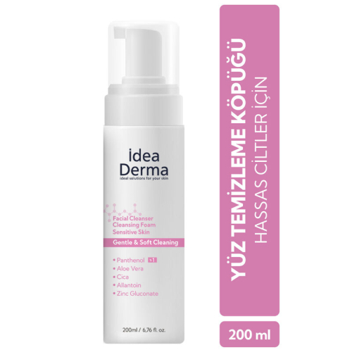 İdea Derma Hassas Cilt Yüz Temizleme Köpüğü 200 ml - 6
