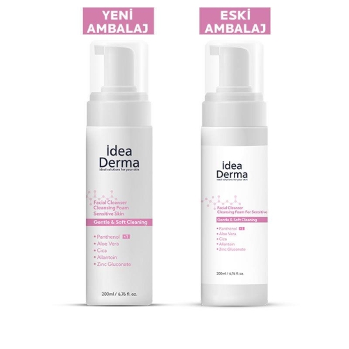İdea Derma Hassas Cilt Yüz Temizleme Köpüğü 200 ml - 3