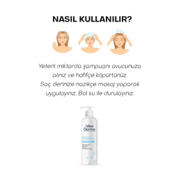 İdea Derma Hyaluronik Asit Nemlendirici Şampuan 350 ml - 5