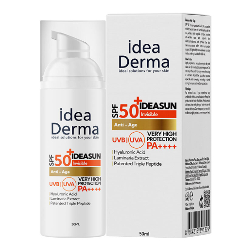 İdea Derma İdeasun Anti Age SPF50+ Yaşlanma Karşıtı Güneş Kremi 50 ml - İdea Derma