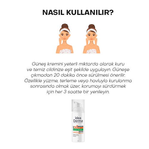İdea Derma İdeasun Dry Touch SPF50+ Güneş Kremi 50 ml - 5