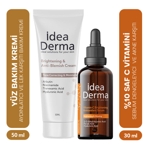 İdea Derma Lekeli Ciltler İçin SET - İdea Derma