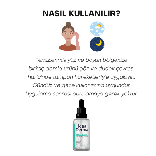 İdea Derma Oil Control Salicylic Acid Serum 30 ml - 5