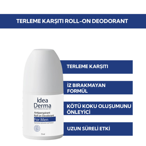 İdea Derma Roll-on Antiperspirant Deodorant 75 ml - Erkekler İçin - 3