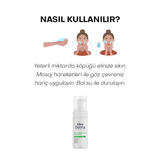 İdea Derma Salisilik Asit Yüz Yıkama Köpüğü 100 ml - 5