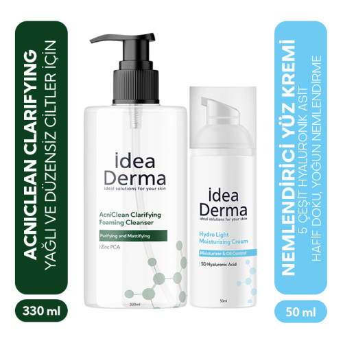 İdea Derma Yağlı ve Karma Ciltler İçin SET - İdea Derma