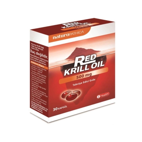 iHealth Red Krill Oil 500mg 30 Kapsül - iHealt