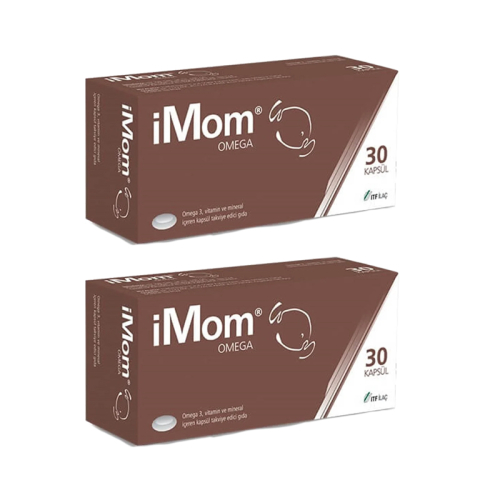 iMom Omega 3 Takviye Edici Gıda 2x30 Kapsül Set - ITF İlaç