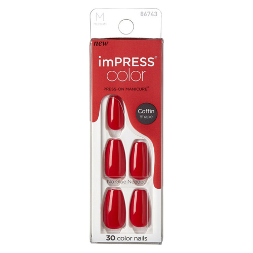 impress Color Medium Coffin Shape Nails Takma Tırnak 86743 - imPress