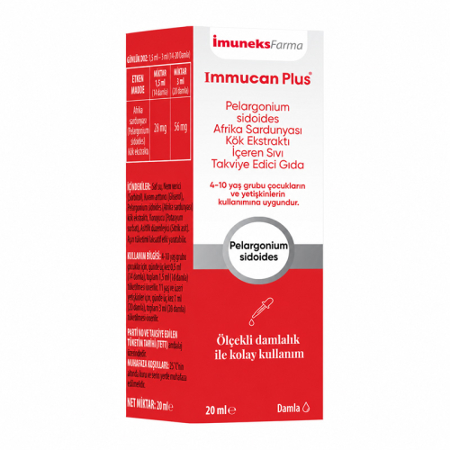 Imuneks Farma Immucan Plus Takviye Edici Gıda 20 ml - 2