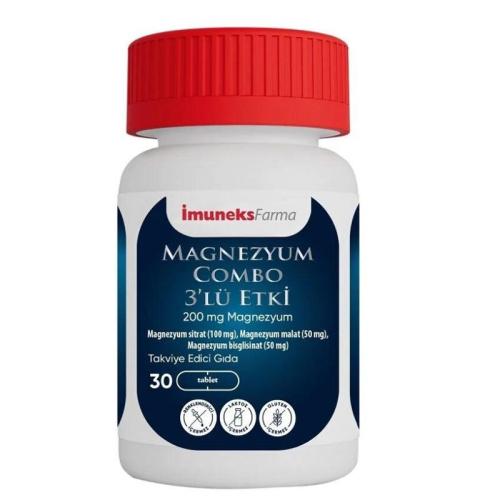 İmuneks Farma Magnezyum Combo 3lü Etki 30 Tablet - Imuneks