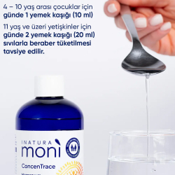 Inatura Moni Concentrace Magnezyum Sitrat-Malat Takviye Edici Gıda 250 ml - 9