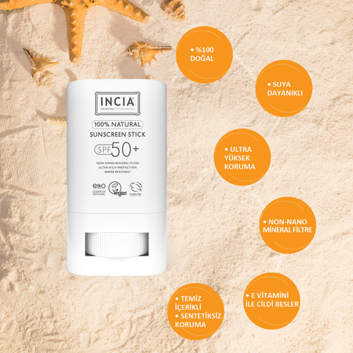 INCIA %100 Doğal Güneş Koruyucu Stick Spf 50 15 gr - 4