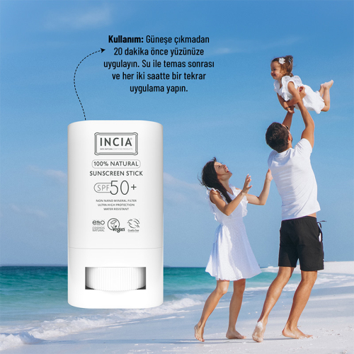 INCIA %100 Doğal Güneş Koruyucu Stick Spf 50 15 gr - 5