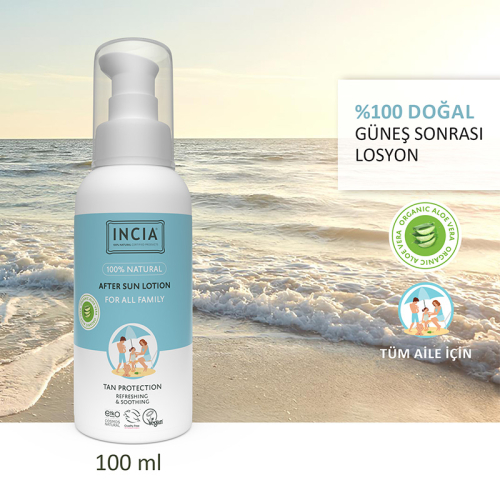 INCIA %100 Doğal Güneş Sonrası Bakım Losyonu 100 ml - 4
