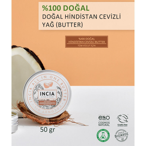INCIA %100 Doğal Hindistan Cevizli Butter 50 ml - 7