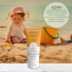 INCIA Bebekler İçin Doğal Güneş Kremi 50 SPF 50 ml - 4
