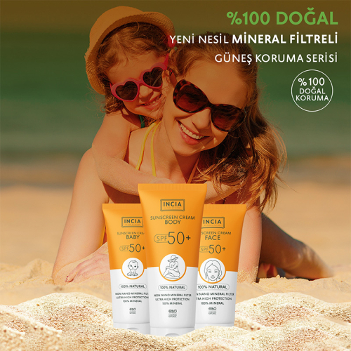 INCIA Bebekler İçin Doğal Güneş Kremi 50 SPF 50 ml - 6