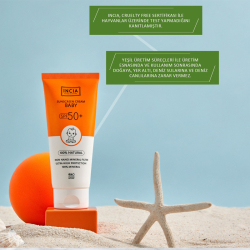 INCIA Bebekler İçin Doğal Güneş Kremi 50 SPF 50 ml - 3