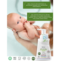 Incia Bebekler İçin Doğal Köpük Şampuanı Saç ve Vücut İçin 200 ml - 2