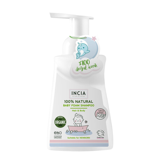 Incia Bebekler İçin Doğal Köpük Şampuanı Saç ve Vücut İçin 200 ml - INCIA