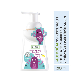 INCIA Çocuklar İçin Zeytinyağlı Doğal Köpük Sabun 200 ml - 2
