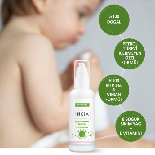 INCIA Doğal Bebek Yağı 110 ml - 3