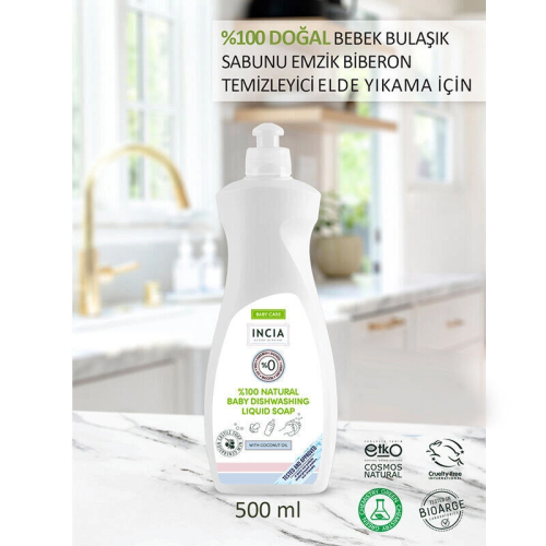 INCIA Doğal Bebek Bulaşık Sabunu 500 ml - 6