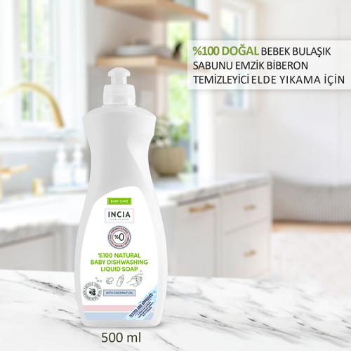 INCIA Doğal Bebek Bulaşık Sabunu 500 ml - 3