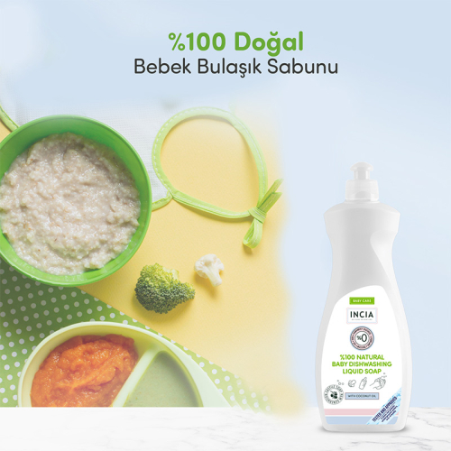 INCIA Doğal Bebek Bulaşık Sabunu 500 ml - 7
