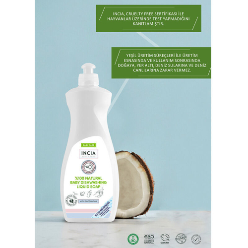 INCIA Doğal Bebek Bulaşık Sabunu 500 ml - 3