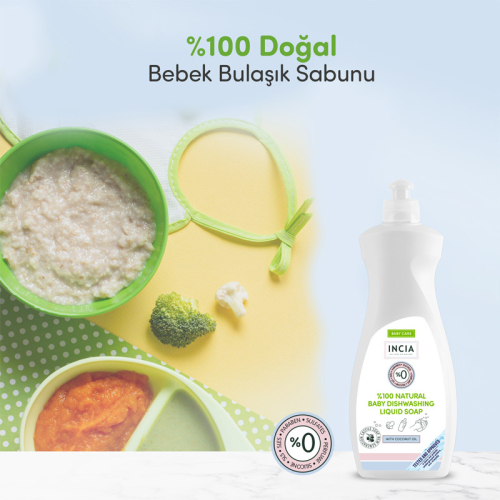 INCIA Doğal Bebek Bulaşık Sabunu 500 ml - 7