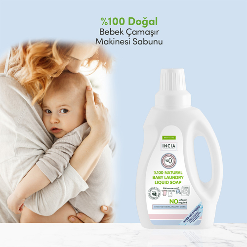 INCIA Doğal Bebek Çamaşır Makinesi Sabunu 750 ml - 7