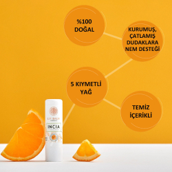 INCIA Doğal Portakallı Dudak Besleyici 6gr - 3