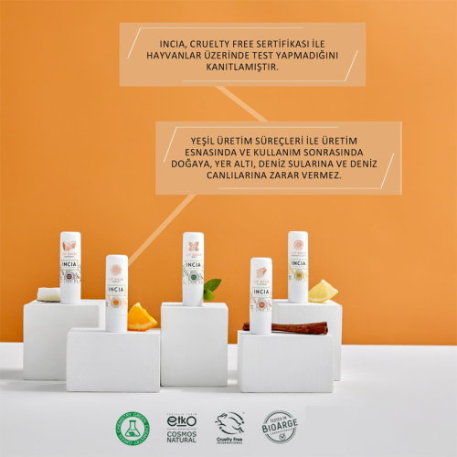 INCIA Doğal Portakallı Dudak Besleyici 6gr - 5
