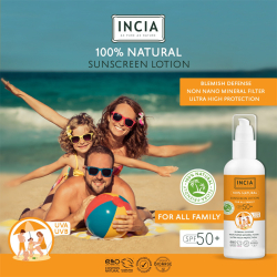 INCIA Doğal Tüm Aile için Güneş Losyonu Spf50+ 100 ml - 4