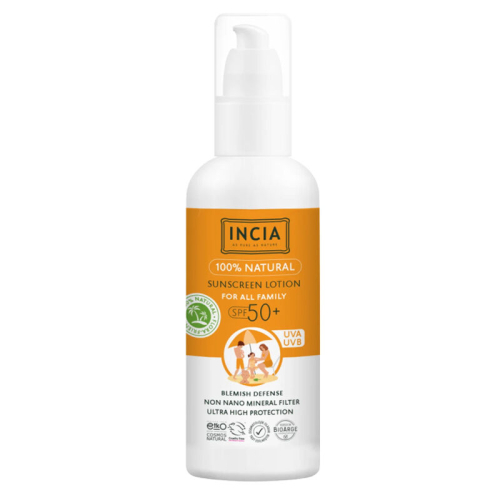 INCIA Doğal Tüm Aile için Güneş Losyonu Spf50+ 100 ml - INCIA