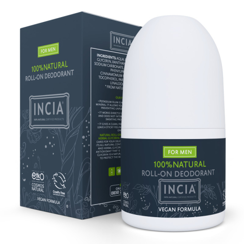 INCIA Doğal Roll-On Deodorant (Erkekler İçin) 50 ml - INCIA