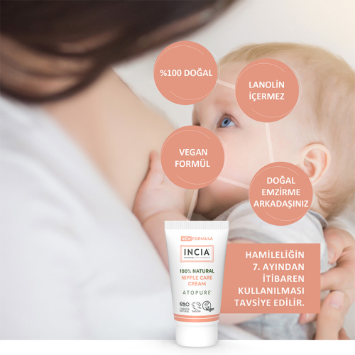 INCIA Göğüs Ucu Bakım İçin Doğal Jel Krem 30 ml - 4