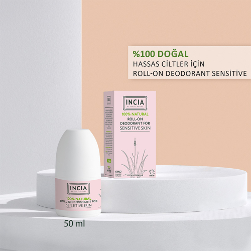 INCIA Hassas Ciltler İçin Doğal Roll-On Deodorant 50 ml - 3