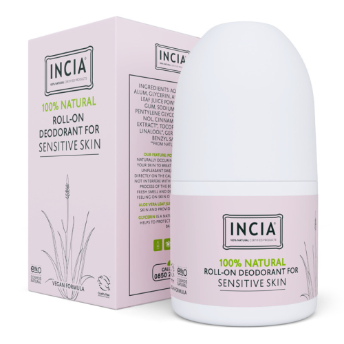 INCIA Hassas Ciltler İçin Doğal Roll-On Deodorant 50 ml - 1