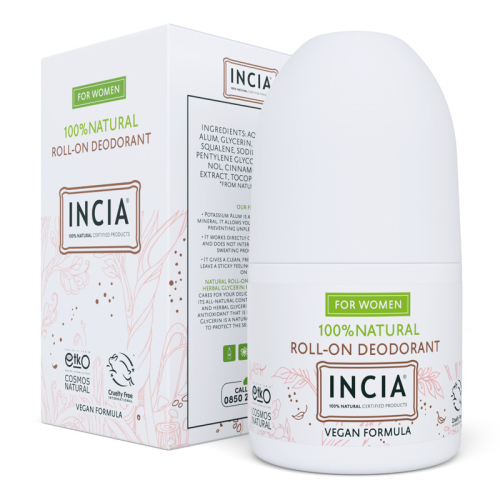 INCIA Doğal Roll-On Deodorant (Kadınlar İçin) 50 ml - INCIA