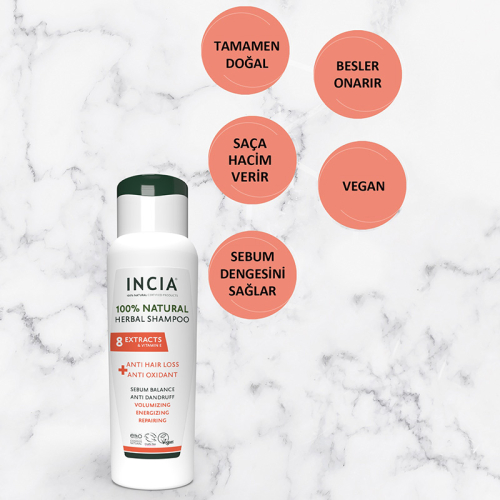 INCIA Saç Dökülmesine Karşı Doğal Şampuan 275 ml - 5