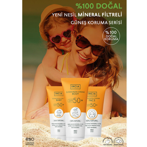 INCIA Vücut İçin Doğal Güneş Kremi 50 SPF 150 ml - 3