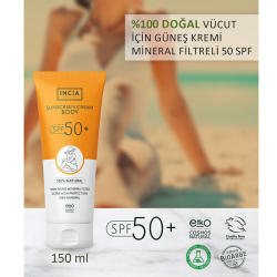 INCIA Vücut İçin Doğal Güneş Kremi 50 SPF 150 ml - 4