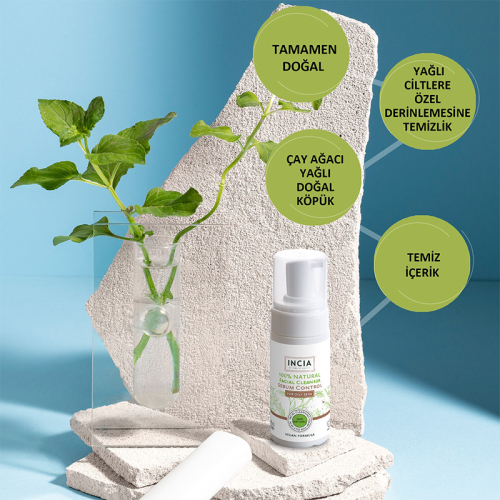 INCIA Yağlı Ciltler İçin Doğal Yüz Temizleyici 125 ml - 6